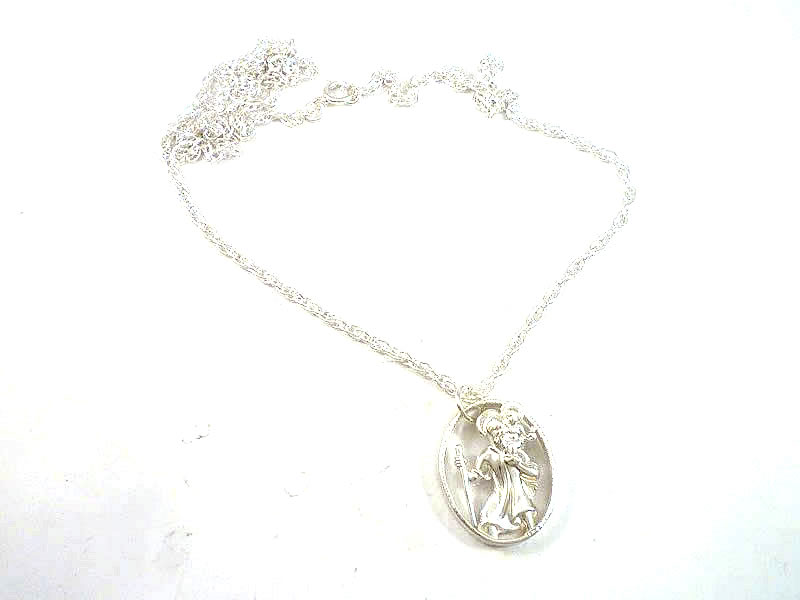 SILVER, ST.CHRISTOPHER NECKLACE (2)